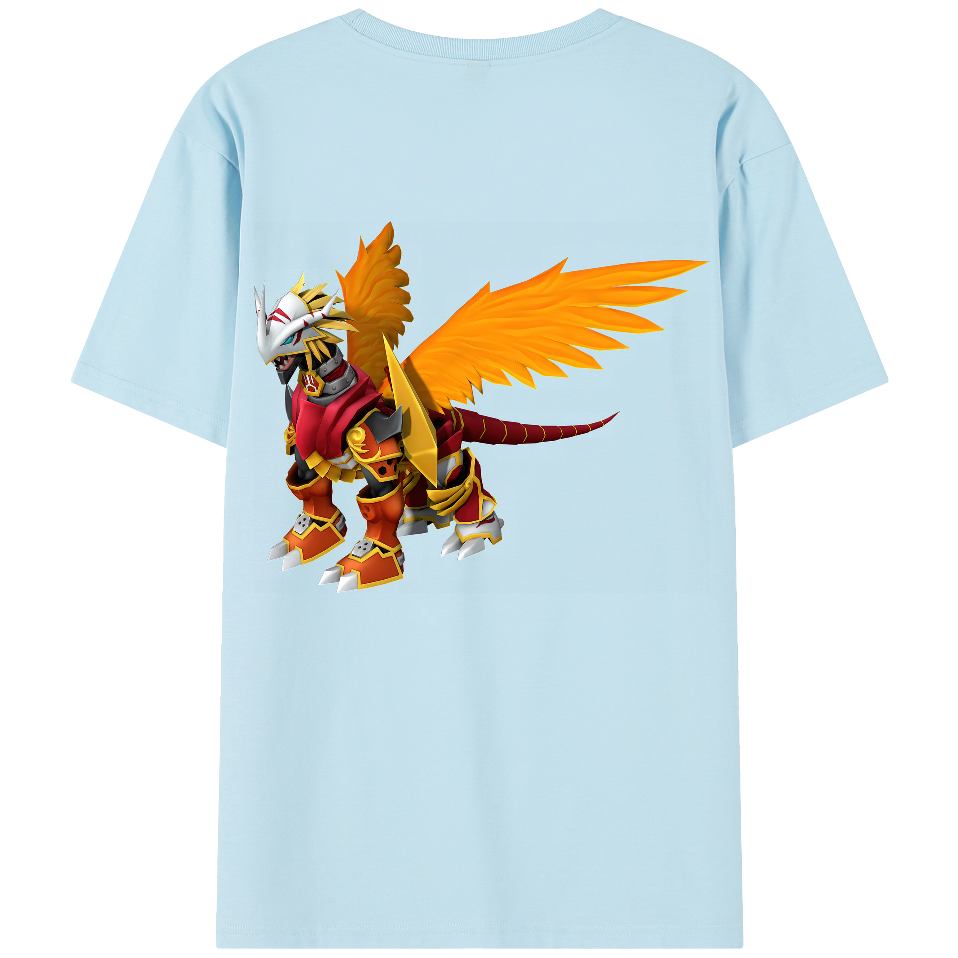 （画像用） Digimon デジタルモンスター/デジモン 綿100％半袖Tシャツ（背面プリント）